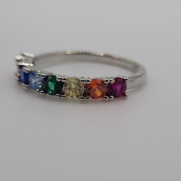 Silver PRIDE ring, size 6. Charmed Aroma jewelry. - Picture 3 of 12